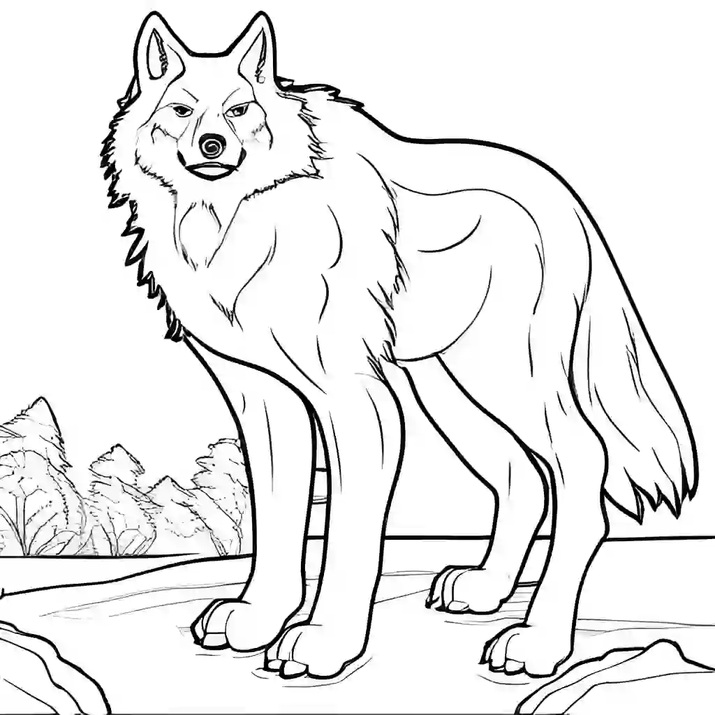 Big Bad Wolf coloring pages